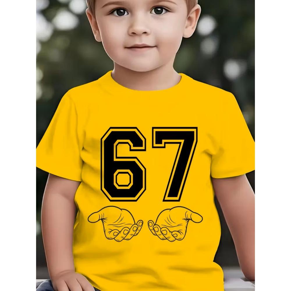 6 7 Six Seven Funny Italian Brainrot Kids Gamer Meme T-Shirt for Boys T-Shirt Short Sleeve Tops Fashion Y2k Children's Clothing