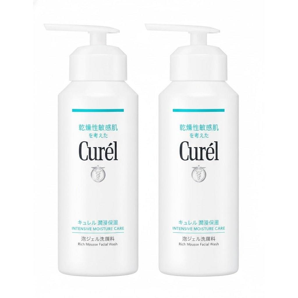 Curel Moisture Care Foaming Gel Cleanser 2-piece set Cleansing Foam (1 Small)