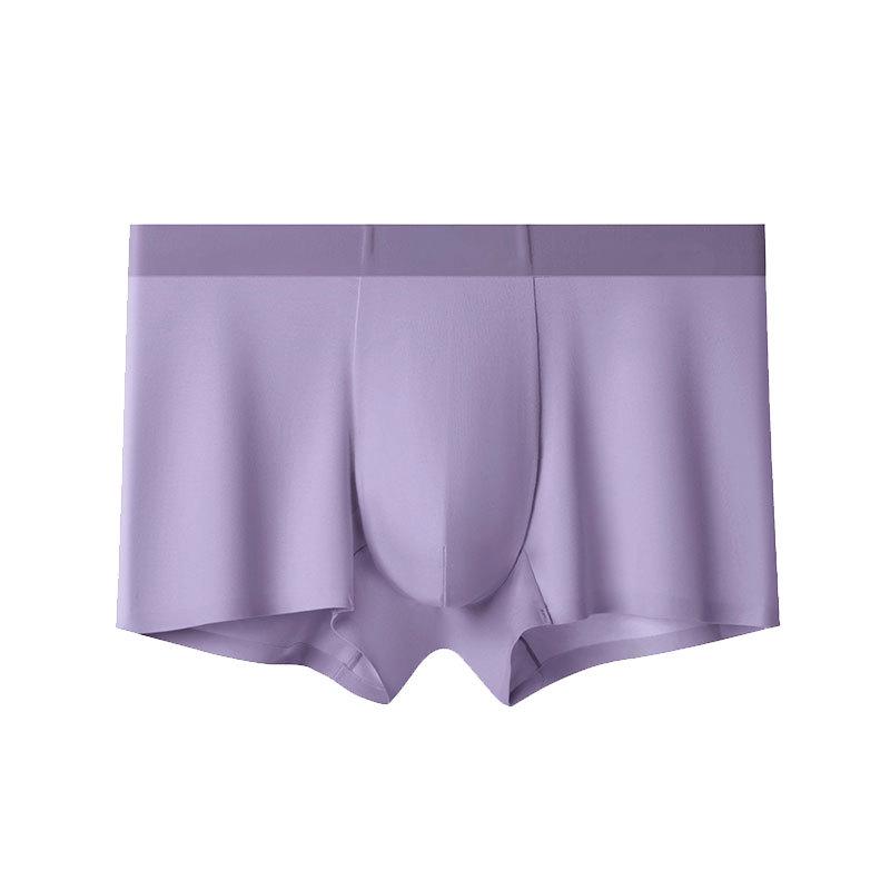 Men's 7A Combed Cotton Boxer Briefs - Antibacterial, Seamless, Breathable, Loose Fit, Plus Size.