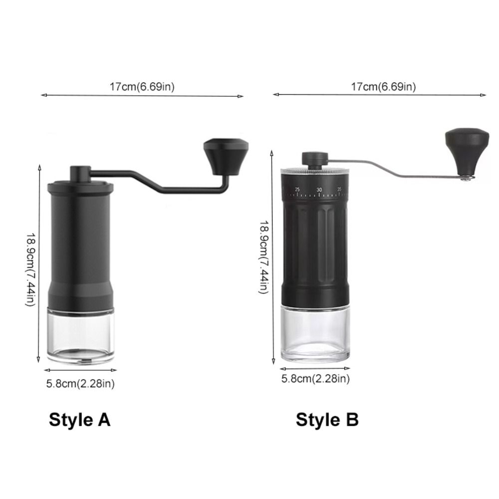 Adjustable Particle Size Hand-Cranked Coffee Grinder Coffee Bean Grinding Machine  Outdoor
