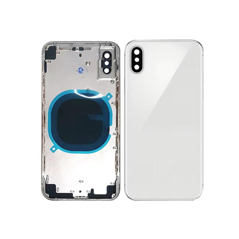 Back Housing for IPhone X  XS  Cover Battery Door Rear Cover Chassis Middle Frame with Glass Replacement Parts