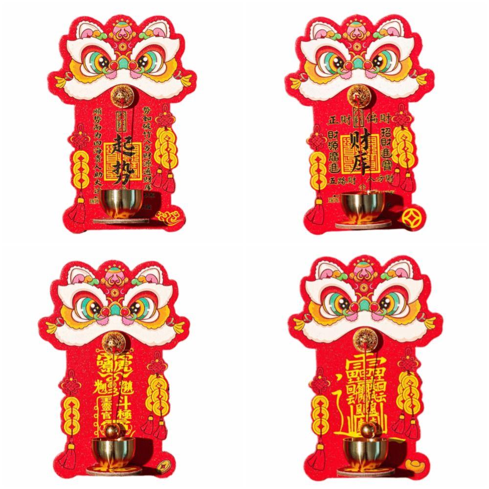 Creative Entrance Door Bells Dopamine Chinese New Year Ornament  for Refrigerator