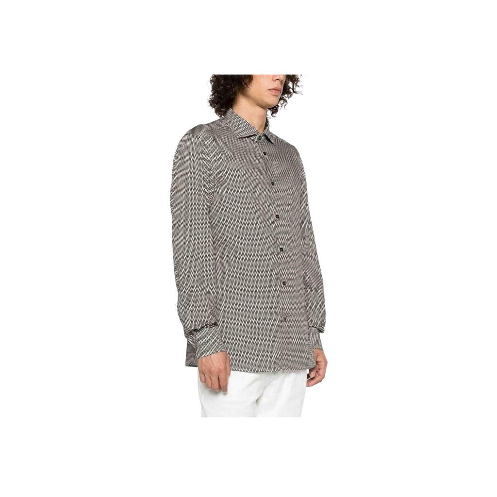 Emporio Armani Jacquard Single-Breasted Long Sleeve Shirt Men shirts 6R1C86-1NMVZ-F084