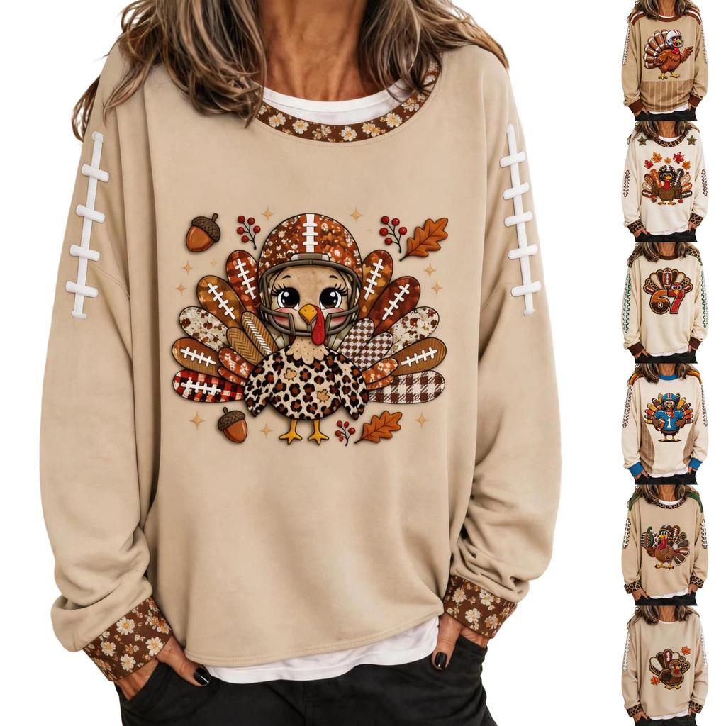 Women's Hoodless Sweatshirt Casual Pullover Top for Everyday Wear and Home Lounging