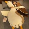 Large Plush White Goose Sleeping Pillow Toy - Cute Duck Doll Gift for Girls