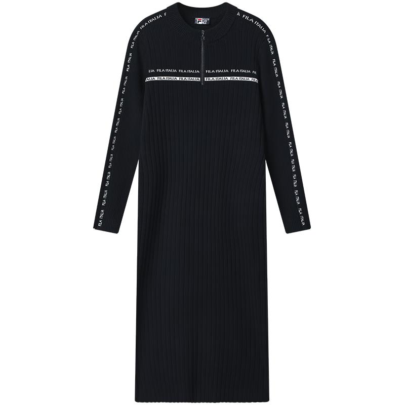 FILA Women s Slim Fit Winter Half-Zip Knitted Dress L