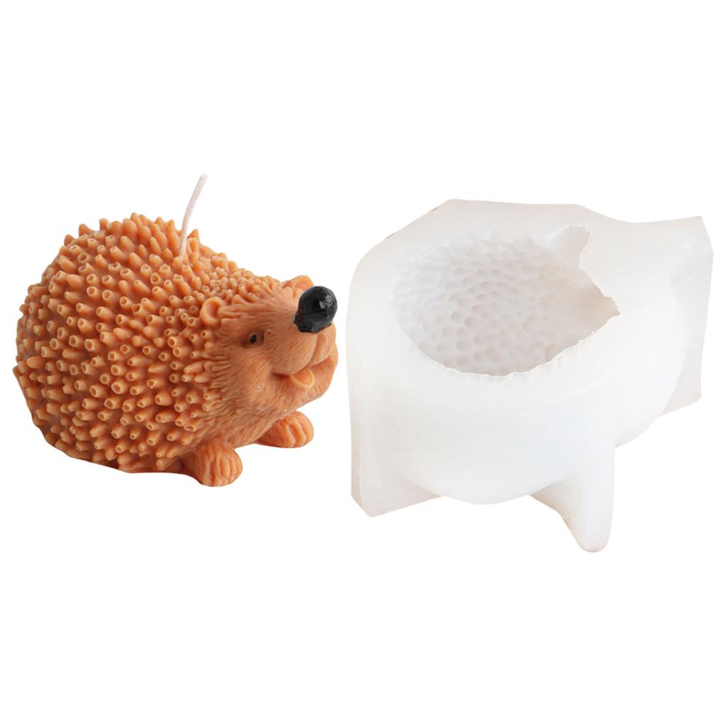 Fashionable Creative Crafting Hedgehog Candle Stand Sturdy Silicone Mold Fashion Accessory for Artistics Home Accent