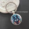 Wolf Wildlife Park Time Gem Keychain & Car Pendant