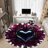1pc Heart Roses Carpet for Office, Non-slip, Soft and Durable Office Rug, Perfect for Office Yy260128095