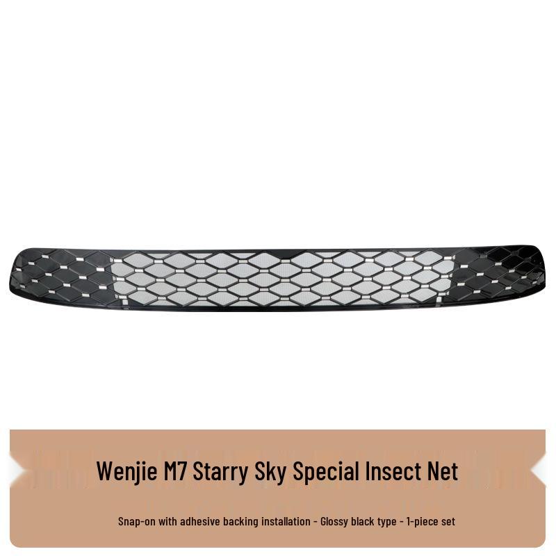 Wenjie M7 Front Grille & Water Tank Protective Cover with Insect and Catkin Modification Accessories.