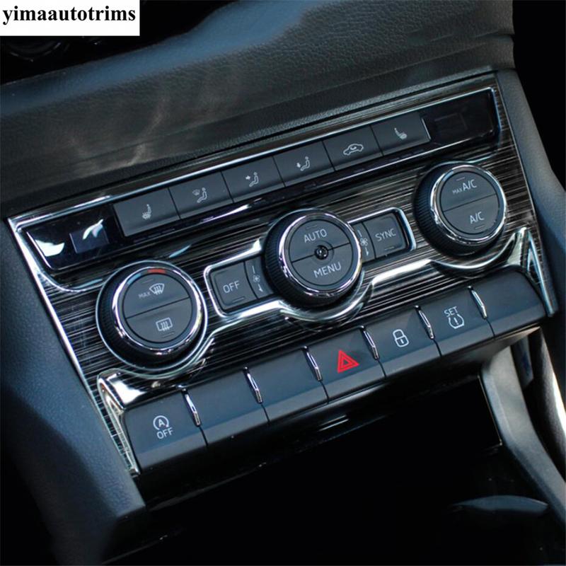 Window Lift / Gear Panel / Shift Head Knob / Central Control AC Air Frame Cover Accessories Interior For Skoda Kodiaq 2017 -