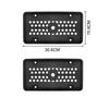 2 Pcs Silicone Stars Honeycomb Drainage Holes Black Standard License Plate Frames 4 Screw Holes Custom Black Matte License Plate Covers Frames 6