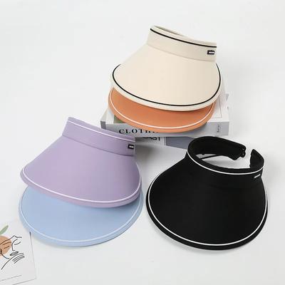 Korean Style Outdoor Sun Protection Hat for Women Breathable Hollow Top Hat  Summer UV Protection Large Brim Sun Hat