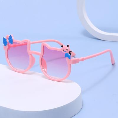 Dziecięce okulary przeciwsłoneczne Urocze modne okulary przeciwsłoneczne z osłoną od słońca dla chłopców i dziewczynek Dziecięce dekoracyjne cukierkowe okulary Zabawki