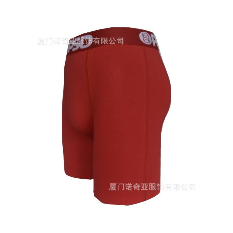 Mens Pure Red Printed Casual Comfortable Underwear For Daily Wear