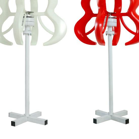 500W Red Gourd Vertical Axis Wind Turbine – 12v/24v Wind-Solar Hybrid Energy Generator