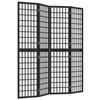VidaXL Cloison de séparation pliable 4 panneaux 160x170 cm Noir 352080
