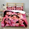 Kpop idle Bedding Set 3pcs, High Quality Bedding Set Including 1pc Duvet Cover And 2pcs Pillowcases for Bedroom, Dormitory Gift