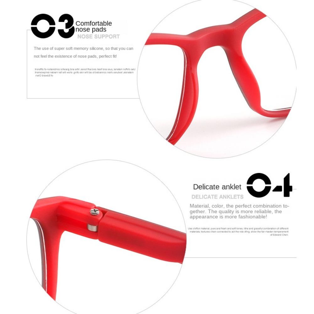 PC Reading Glasses Decorative Glasses Anti Blue Light Eyeglasses  Readers
