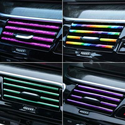 Car Air Vent Decoration Strip, Universal Waterproof Air Vent Trim Decoration, Suitable for Most Car, Car Interior Accessories