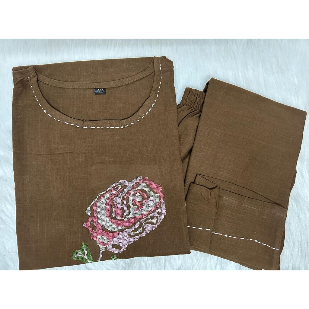 Indian Designer Top Tunic Kurta Pant Set Pakistani Party Wear Sleeveless Kurti SC-2265