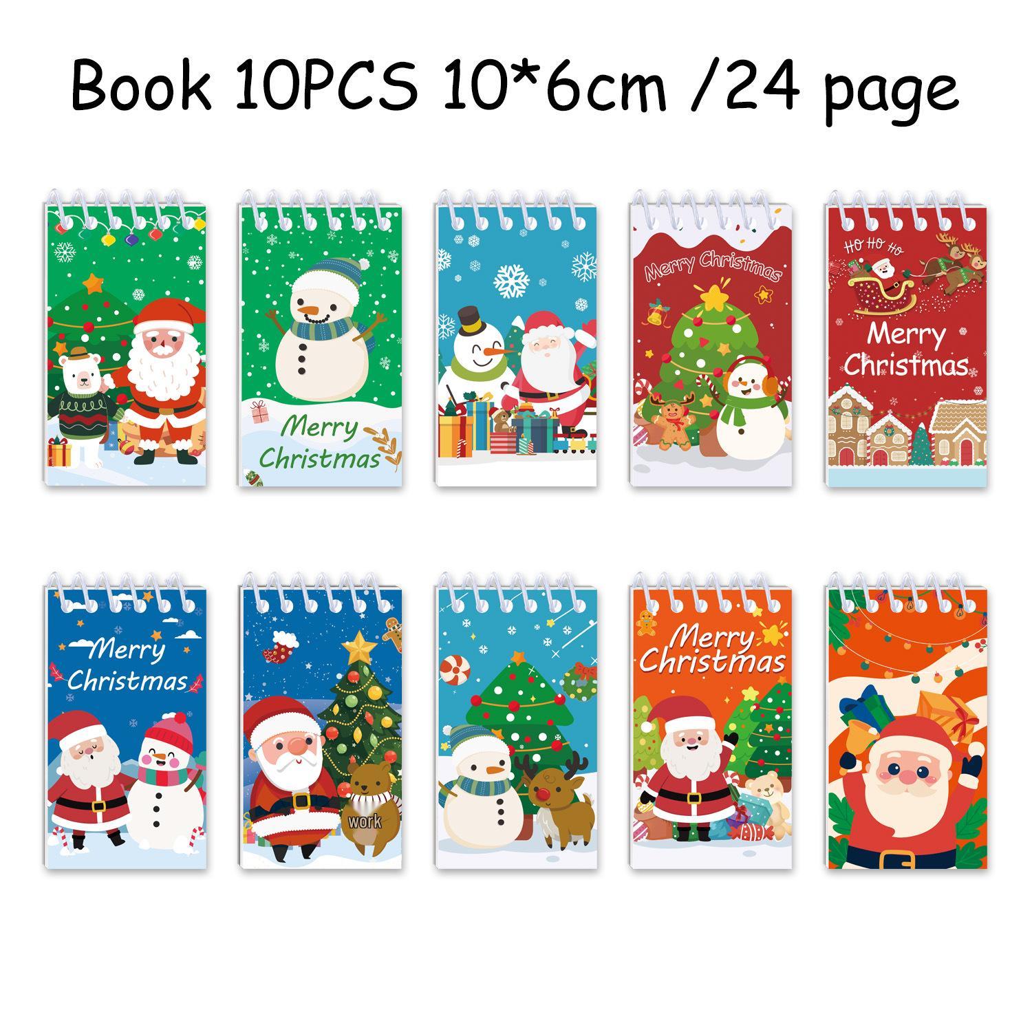 

Christmas-Themed Pocket Coil Notebook - Festive Diary for Students