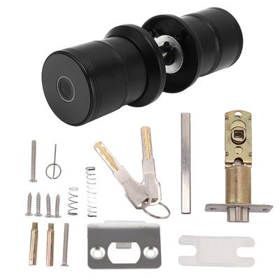 Durvju Smart Lock pusvadītāju melns pirkstu nospiedumu durvju rokturis 40–60 cm biezām biroja durvīm