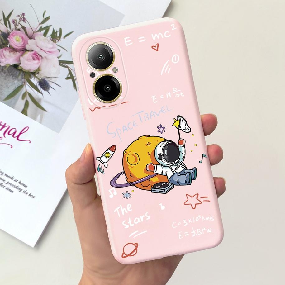 Case For Oppo Realme C67 4G Phone Cases Fashion Astronaut Soft Silicone Shockproof Back Cover Matte Shell For RealmeC67 4G Funda