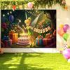 Peter Pan Tinker Bell Birthday Party Decoration Cake Topper Balloon Princess Forest Elf Background Banner Boy Girl Gifts