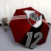 Printed Club Atlético River Plate Printed Folding Umbrella,Outdoor,Leisure,And Travel Umbrella,Durable Umbrella Fabric,Birthday And Holiday Gift
