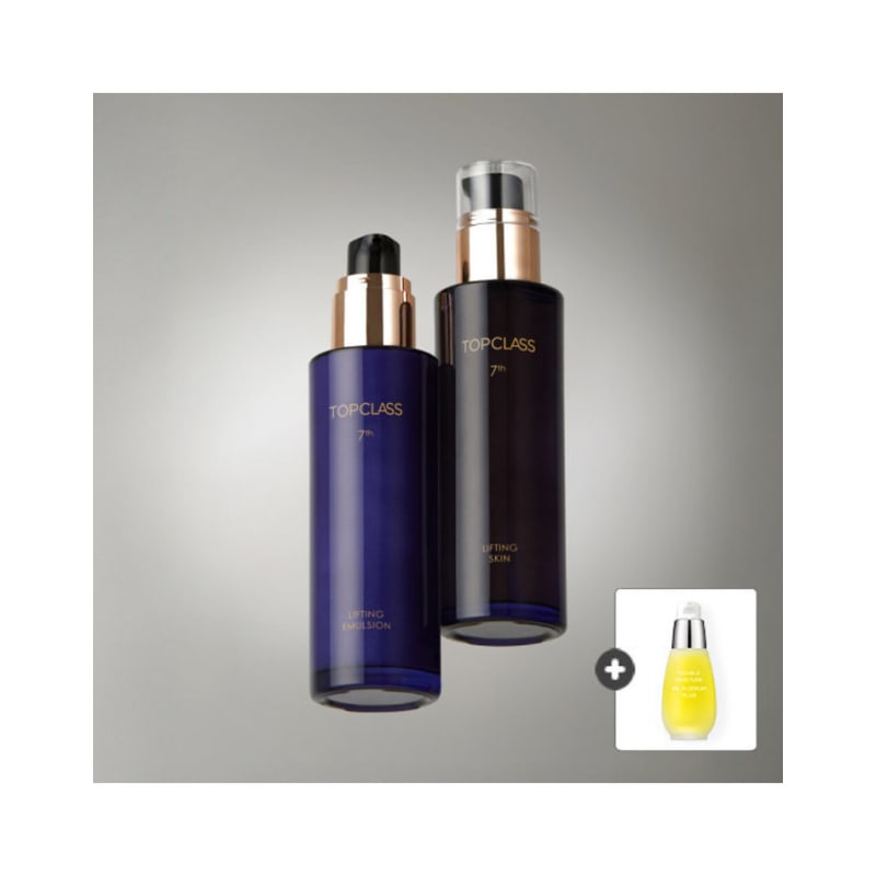 Top-class lifting collagen basic 2 types (skin 120ml + emulsion 120ml) + double moisture serum free