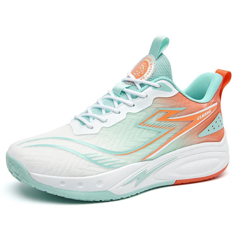 Mesh basketball shoes men's combat boots youth actual combat sports shoes running shoes junior high school children and students sports training
