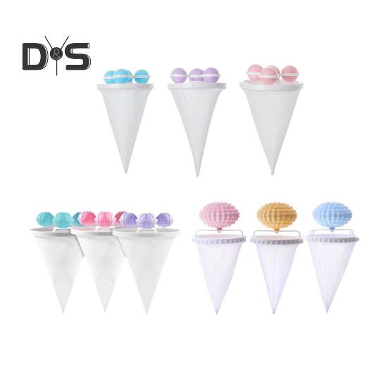 3Pcs Floating Hair Filtering Mesh Removal Laundry Pet Hair Catcher Reusable Washing Machine Hair Filter Cleaning Mesh Bag