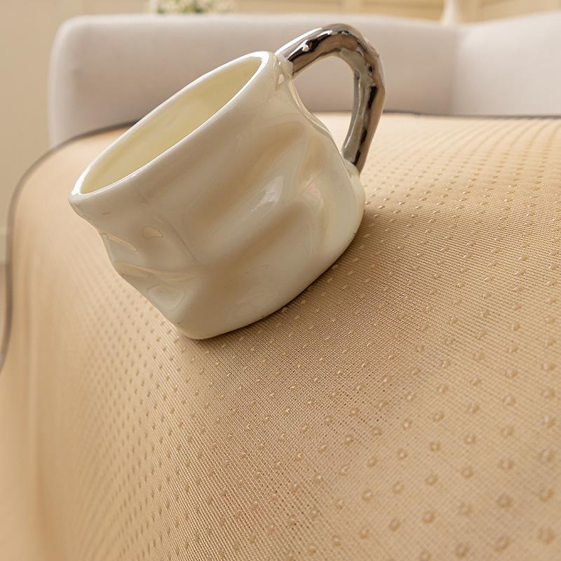 Nordic Style Light Luxury Fabric Sofa Cover Four-Level Universal Sofa Cover High-End Chenille Sofa Cushion