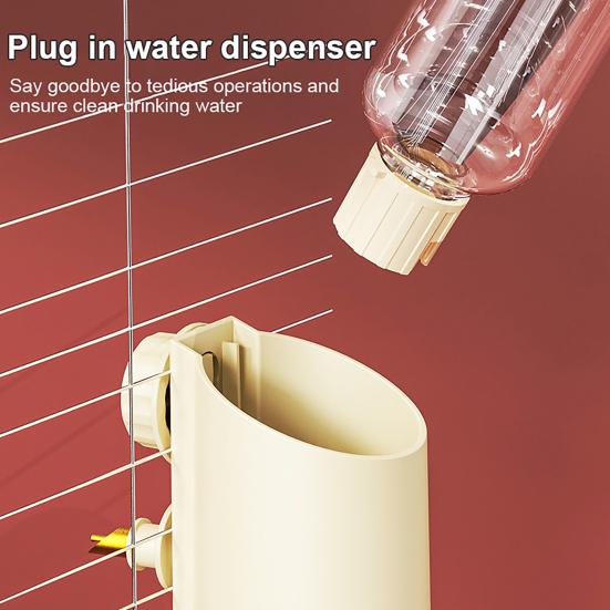 Dávkovač vody pro ptáky 250ml, automatický krmení papoušků, hydratace, příslušenství pro klec pro papoušky, korely, pěnkavy, hrdličky, andulky