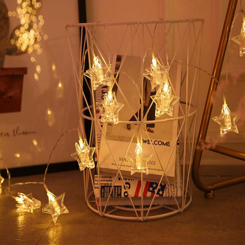 6m 40-LED Star Photo Clip String Lights