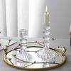 Nordic Simple Crystal Glass Candlesticks Are for Table Weddings Light Luxury Romantic Atmosphere Decorations Photo Props