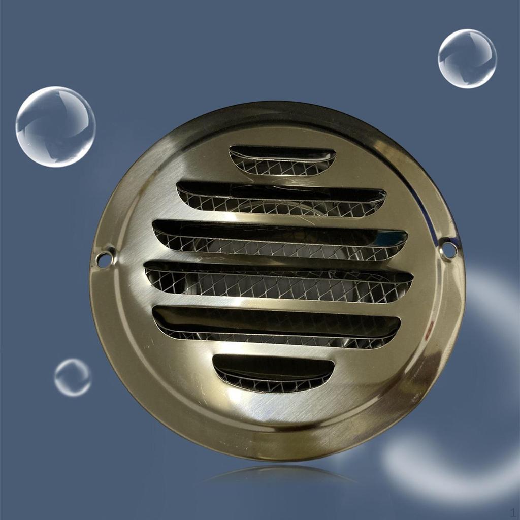 Louvered Grille Cover Vent Hood Stainless Steel Grilles Flat Ducting Ventilati External Wall