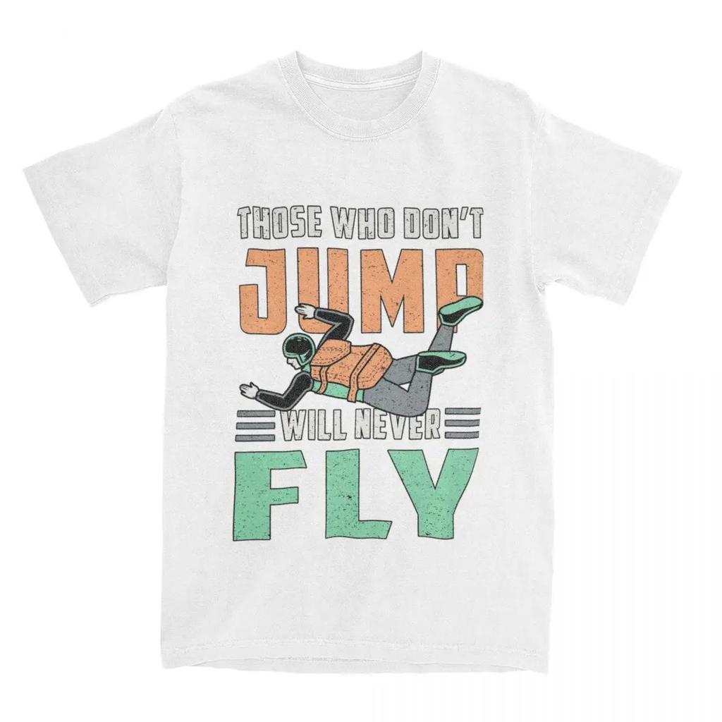 Skydiving Skydiver Jump Retro Funny Gift Men Women T Shirts Skydive Parachuting Tees T-Shirt Pure Cotton Gift Idea Clothes