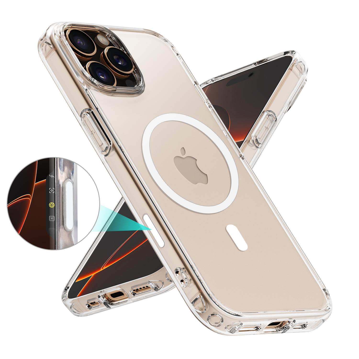 WhoHd Dual-material TPU+PC for iPhone 16 Pro Max Case, with Camera Control Shooting Button for iPhone 16 Pro Max Magnetic case For iphone 16&PVC box