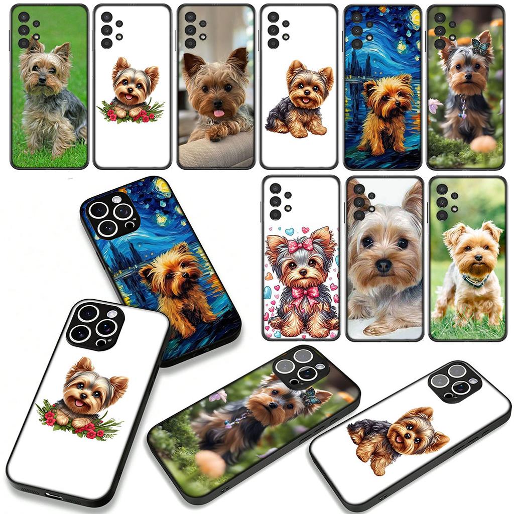 Yorkshire Terrier Yorkie Dog Pet Phone Case for Samsung Galaxy S25 S23 S22 S24 FE Ultra Plus A56 A05 A06 A15 A16 A57 S7 Edge