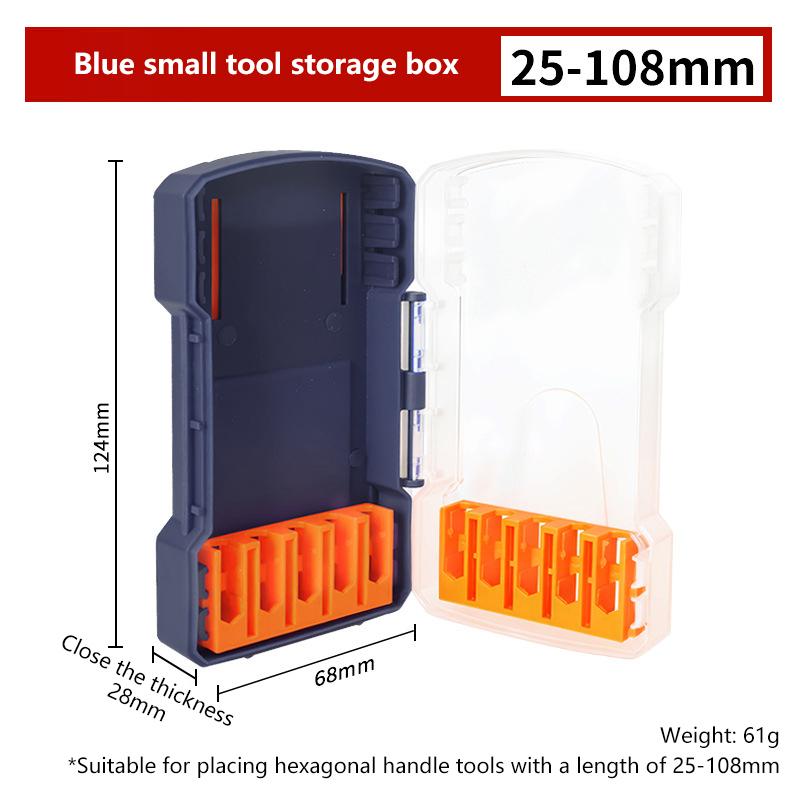 Кейс для хранения сверл Портативный шестигранный кейс для сверл 6,35 мм 5 размеров Водостойкий ПВХ Съемный держатель Подвесное хранение