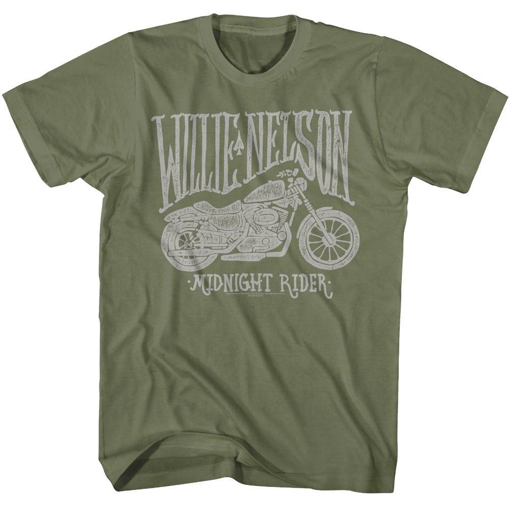 Willie Nelson Midnight Rider Men T Shirt S