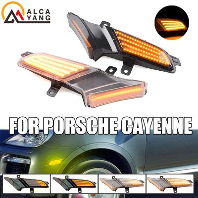 For Porsche Cayenne 957 967 2007-2010 LED Side Repeater Marker Turn Signal Indicator Blinker Light Modern Car Styling Lamp