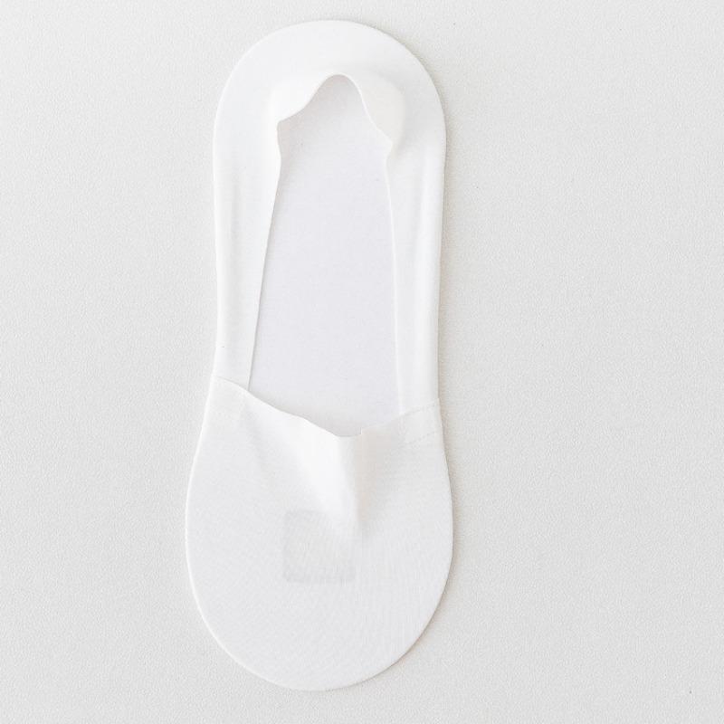 Men's Summer Ice Silk Non-falling and Invisible Silicone Anti Slip Boat Socks