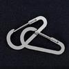 10Pcs Carabiner Clip Stainless Steels Keyring Clip Snap Hook Small Carabiner Clip for Key, Backpacks, Camping, Outdoor