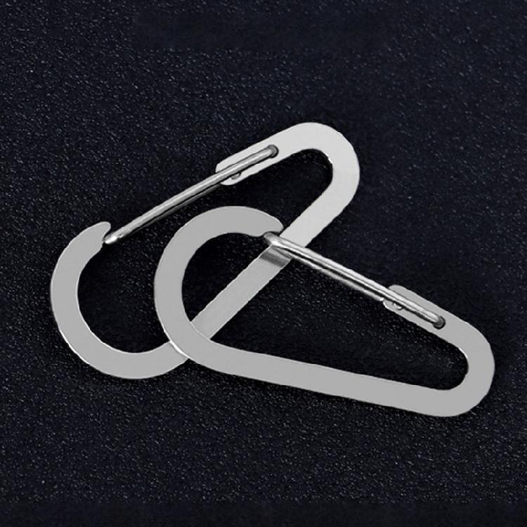 10Pcs Carabiner Clip Stainless Steels Keyring Clip Snap Hook Small Carabiner Clip for Key, Backpacks, Camping, Outdoor