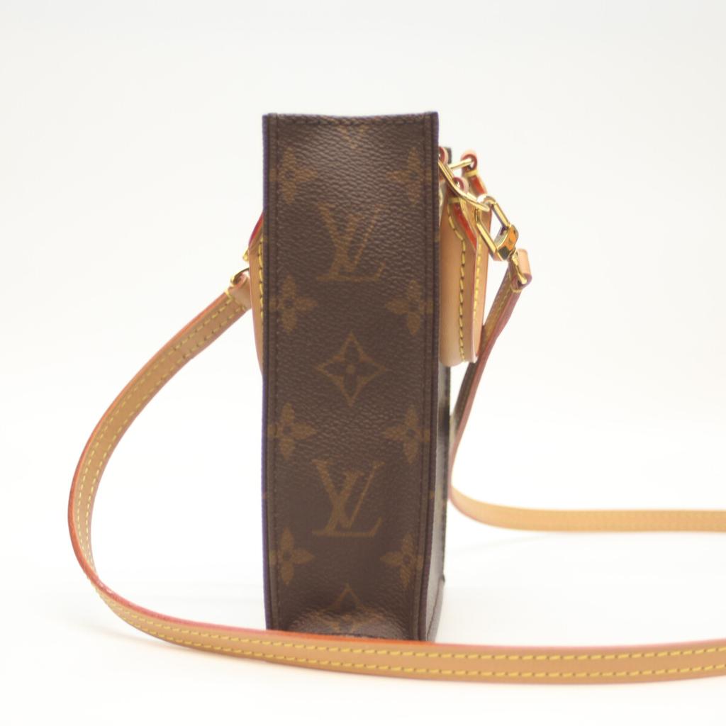 LOUIS VUITTON M81295 Monogram Petite Sac Pla Shoulder bag BrownUsed