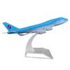 16CM 1:400 B747 Airplane Model Toy with Plastic Stable Base Realistic Alloy Die-cast Aircraft Ornament Kids Boys Plane Enthusiasts Collectible Gift