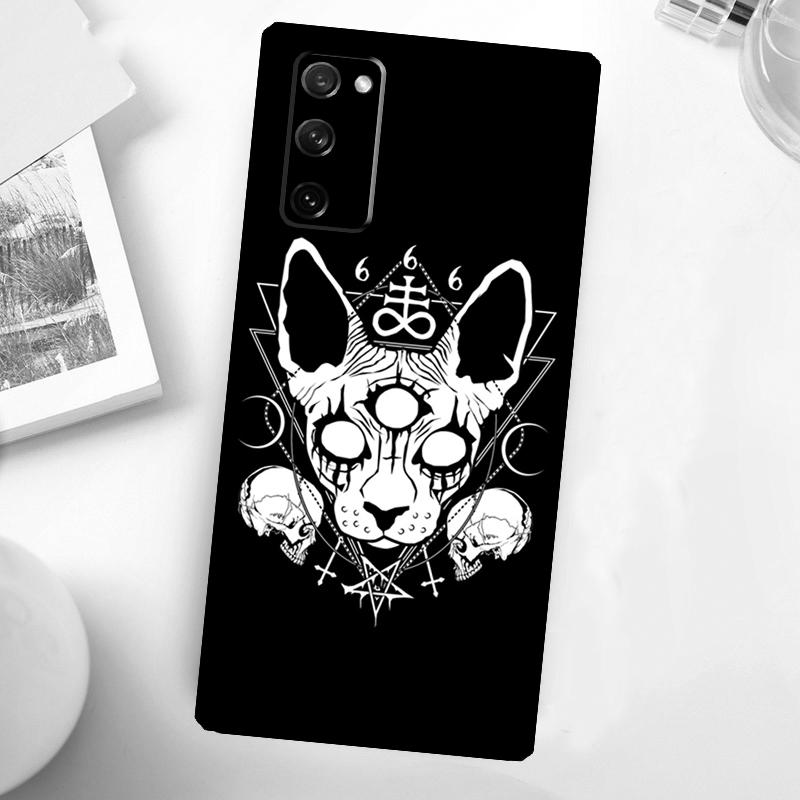 Satanische Sphinx Hülle Für Samsung Galaxy S24 S23 S22 Ultra S21 S20 FE Note 10 Plus Note 20 S8 S9 S10 Abdeckung